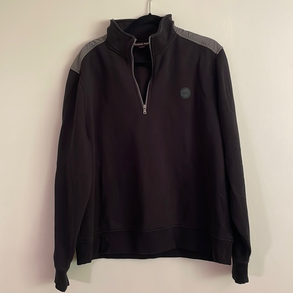 Michael Kors quarter zip pullover sweater - Picture 1 of 4